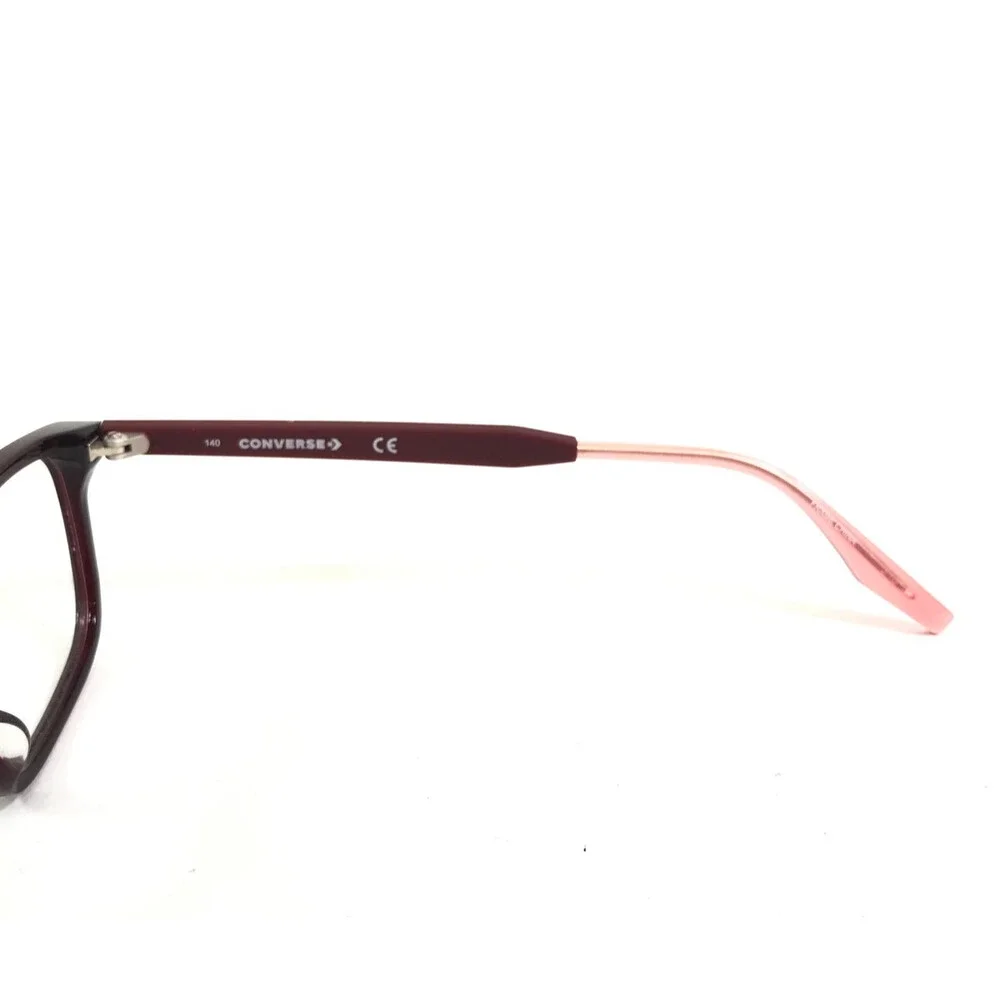 Converse Eyeglasses Frames CV5005 610 Burgundy Rectangle Full Rim 51-17-140